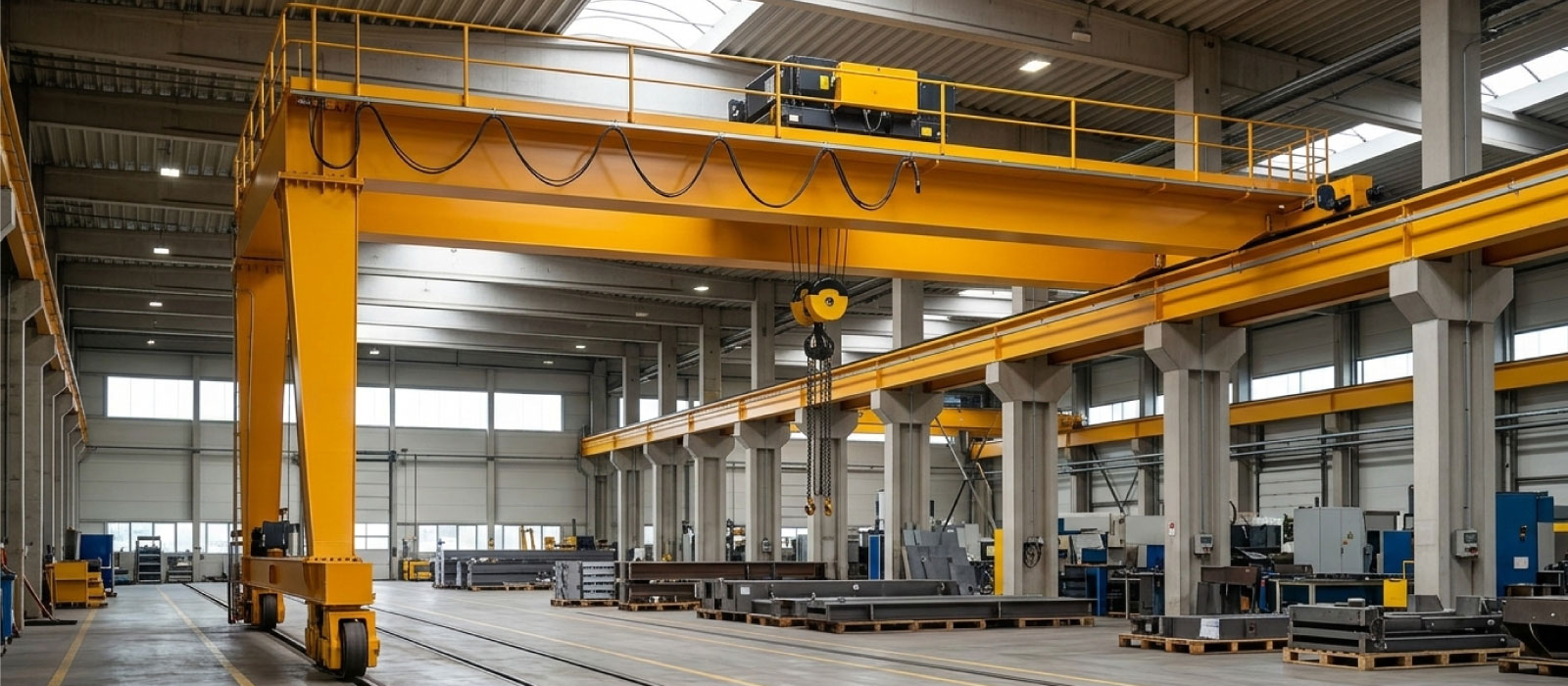 Double Girder Semi Gantry Cesan Cranes